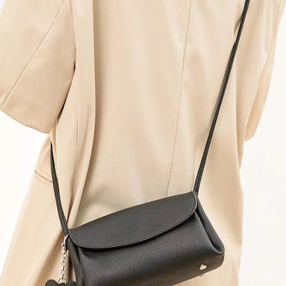 Multi-function Phone Bag Casual All-match Solid Genuine Leather Crossbody Shoulder Handbags Elegant Lady Commuter Bolsas Mujer