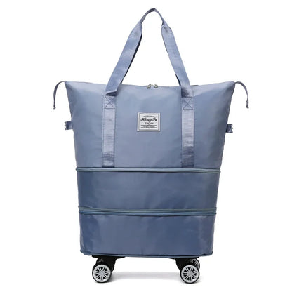 Multi-function Wheel Travel Bag Ultra-light Portable Dry and Wet Separation Luggage Storage Bag Large Capacity Fitness Bag