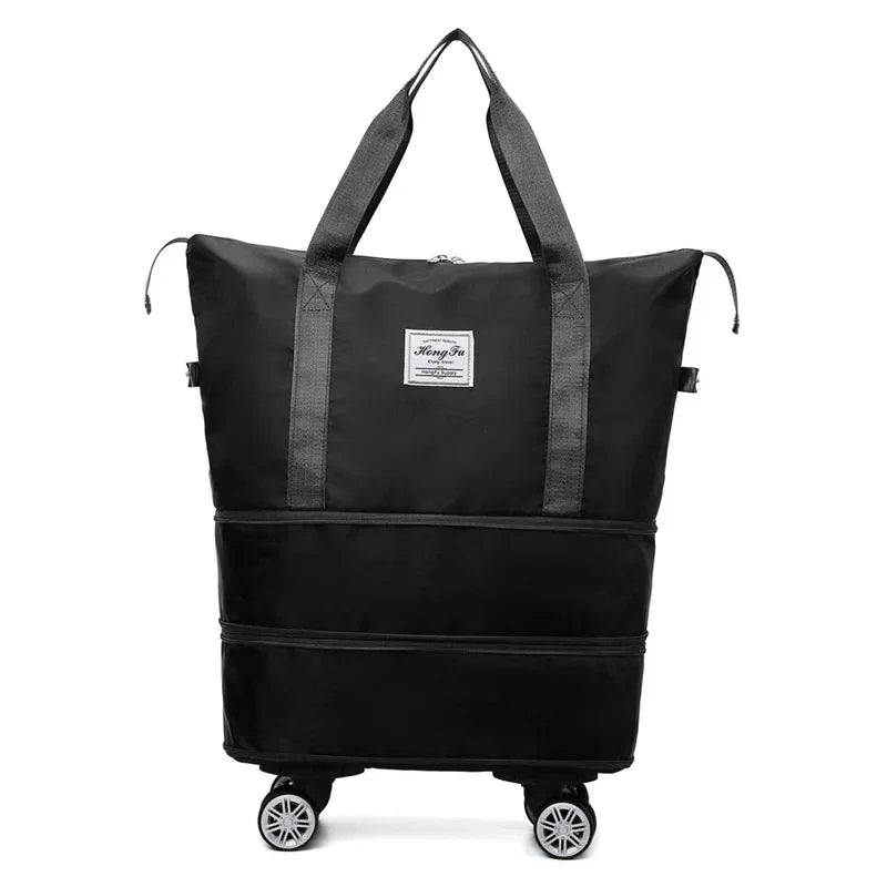 Multi-function Wheel Travel Bag Ultra-light Portable Dry and Wet Separation Luggage Storage Bag Large Capacity Fitness Bag