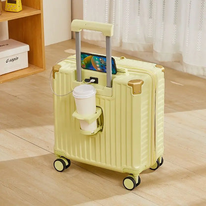 Multi-function boarding box, snap-in luggage, rechargeable luggage lock, high-value silent universal business