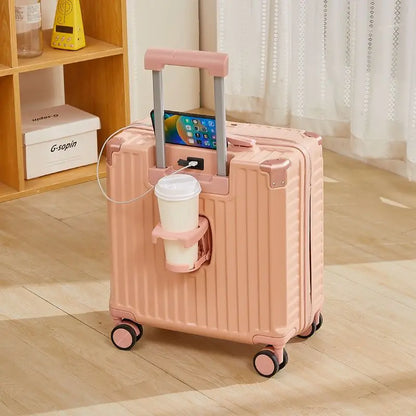 Multi-function boarding box, snap-in luggage, rechargeable luggage lock, high-value silent universal business