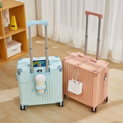 Multi-function boarding box, snap-in luggage, rechargeable luggage lock, high-value silent universal business