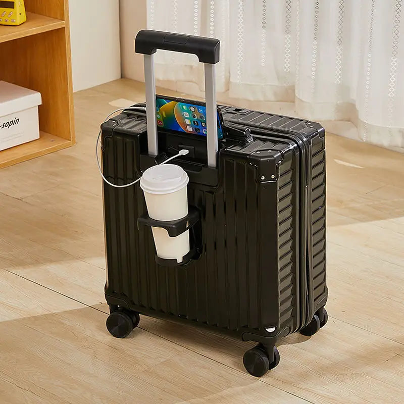 Multi-function boarding box, snap-in luggage, rechargeable luggage lock, high-value silent universal business