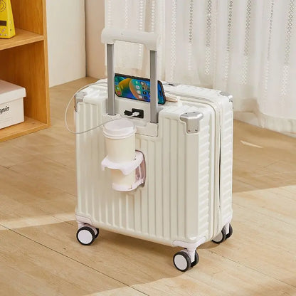 Multi-function boarding box, snap-in luggage, rechargeable luggage lock, high-value silent universal business