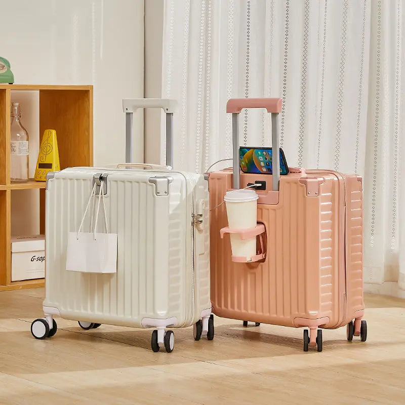 Multi-function boarding box, snap-in luggage, rechargeable luggage lock, high-value silent universal business