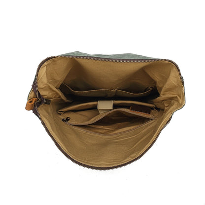 Multi-function computer canvas backpack motorcycle riding anti theft canvas backpack traveling hiking hunting canvas backpack