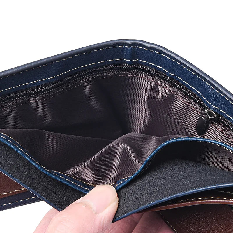 Multi-functional and Practical Men's Wallet Business Short Youth Multi-card Money Clip Horizontal Trend Student Ticket Purse