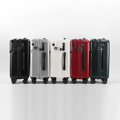 Multi functional front opening luggage, large capacity women's suitcase, cup holder trolley suitcase,20 inch luggage compartment
