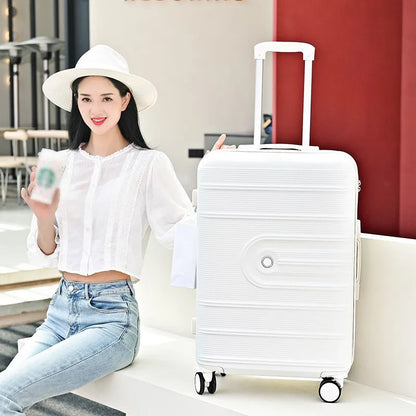 Multi functional luggage, women's 20 inch trolley box, boarding travel box, men's 24 password box, sturdy and durable leather