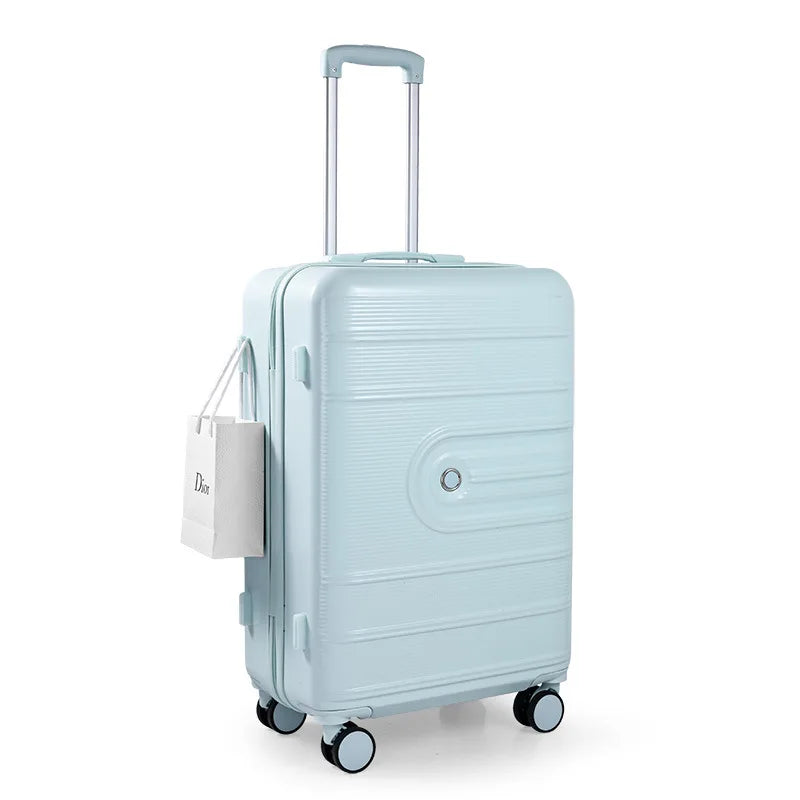 Multi functional luggage, women's 20 inch trolley box, boarding travel box, men's 24 password box, sturdy and durable leather