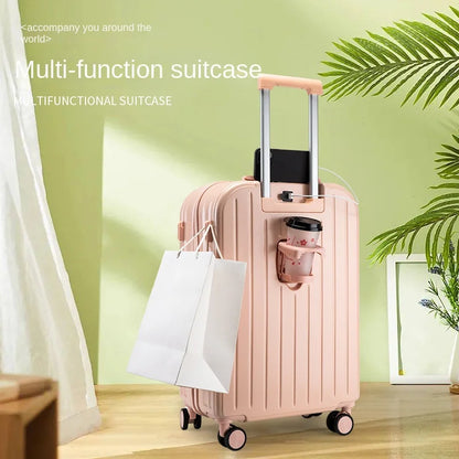 Multi functional small fresh luggage  female students, password travel box, universal wheel, male lever, sturdy and durable case