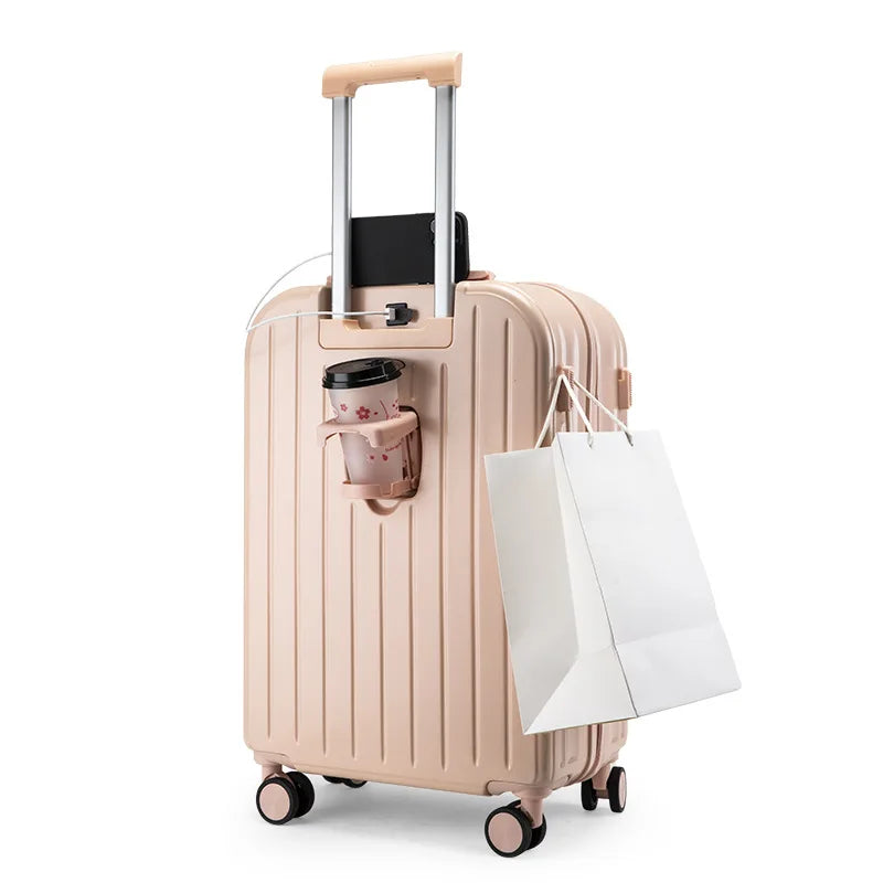 Multi functional small fresh luggage  female students, password travel box, universal wheel, male lever, sturdy and durable case