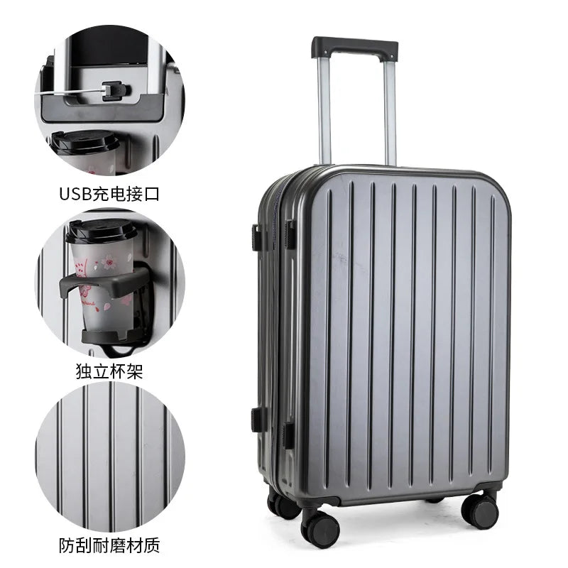 Multi functional small fresh luggage  female students, password travel box, universal wheel, male lever, sturdy and durable case