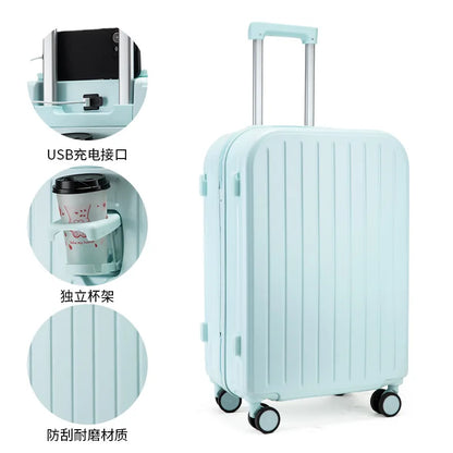 Multi functional small fresh luggage  female students, password travel box, universal wheel, male lever, sturdy and durable case