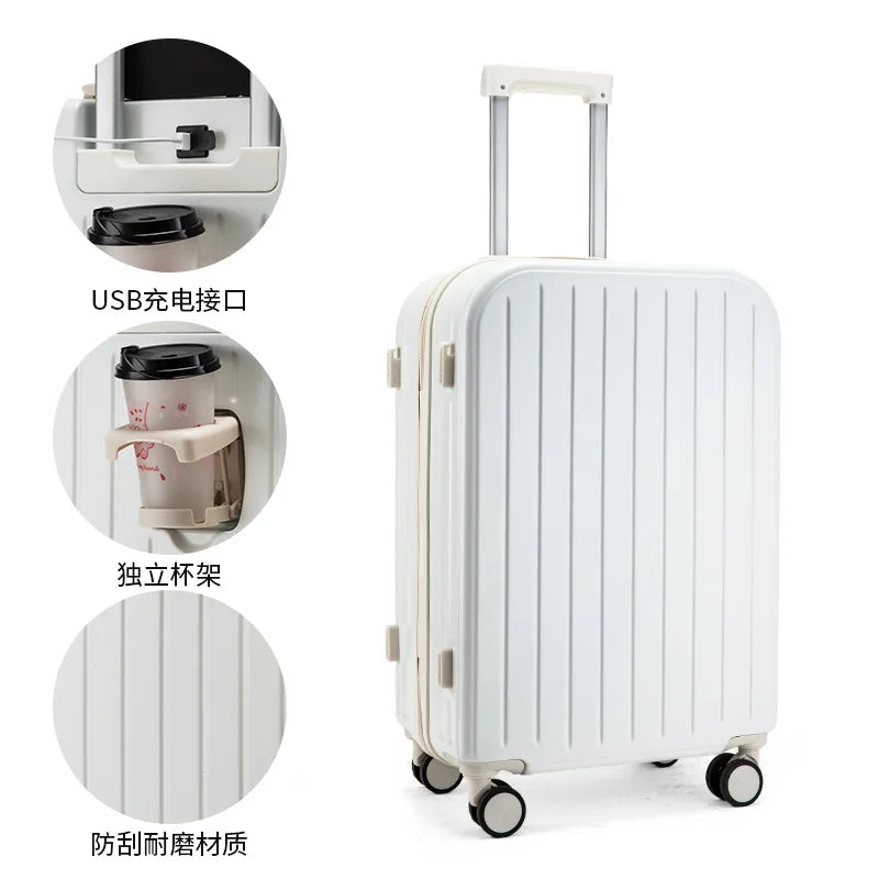 Multi functional small fresh luggage  female students, password travel box, universal wheel, male lever, sturdy and durable case