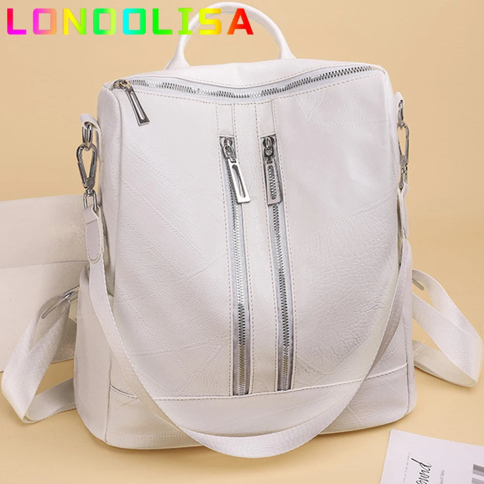 Multi-pocket Backpack for Women Large Capatity Shoulder Sac Fahion Casual School Book Bag Ladies Travel Bagpack A Dos Bolsos