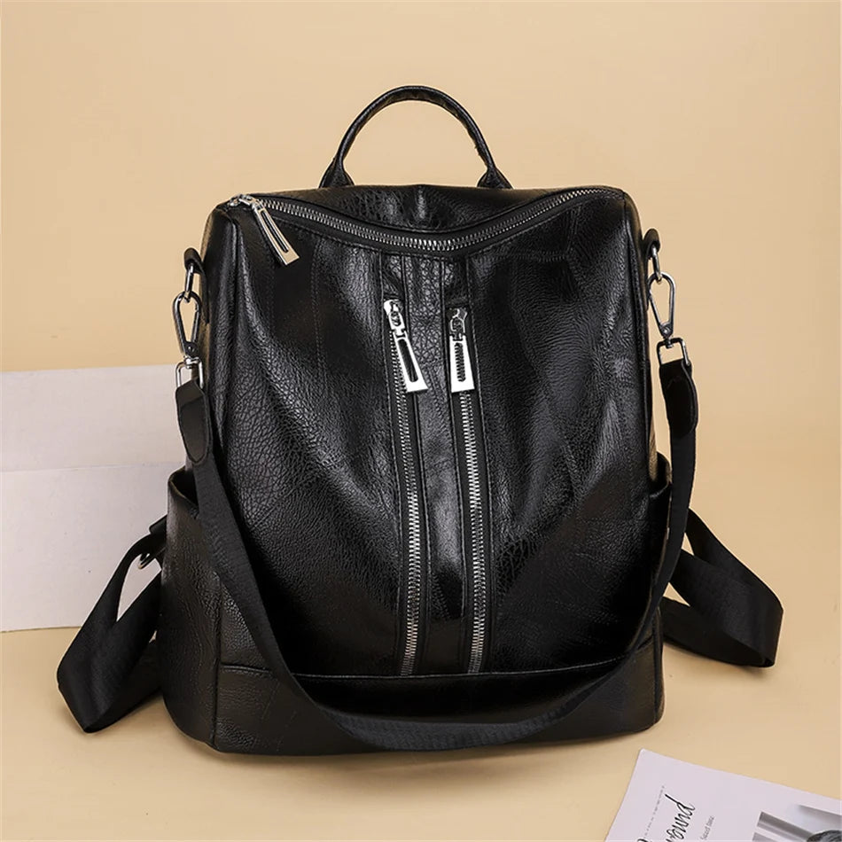 Multi-pocket Backpack for Women Large Capatity Shoulder Sac Fahion Casual School Book Bag Ladies Travel Bagpack A Dos Bolsos