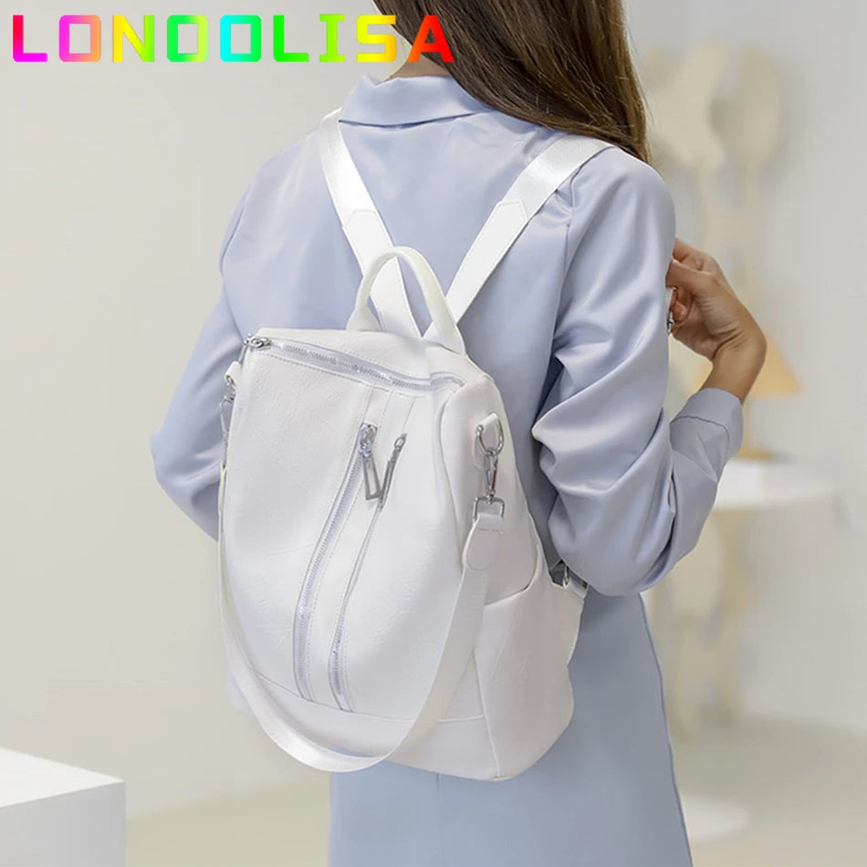Multi-pocket Backpack for Women Large Capatity Shoulder Sac Fahion Casual School Book Bag Ladies Travel Bagpack A Dos Bolsos