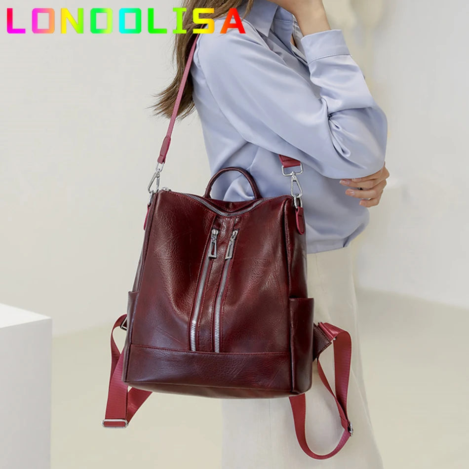 Multi-pocket Backpack for Women Large Capatity Shoulder Sac Fahion Casual School Book Bag Ladies Travel Bagpack A Dos Bolsos