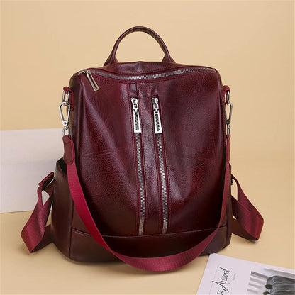 Multi-pocket Backpack for Women Large Capatity Shoulder Sac Fahion Casual School Book Bag Ladies Travel Bagpack A Dos Bolsos