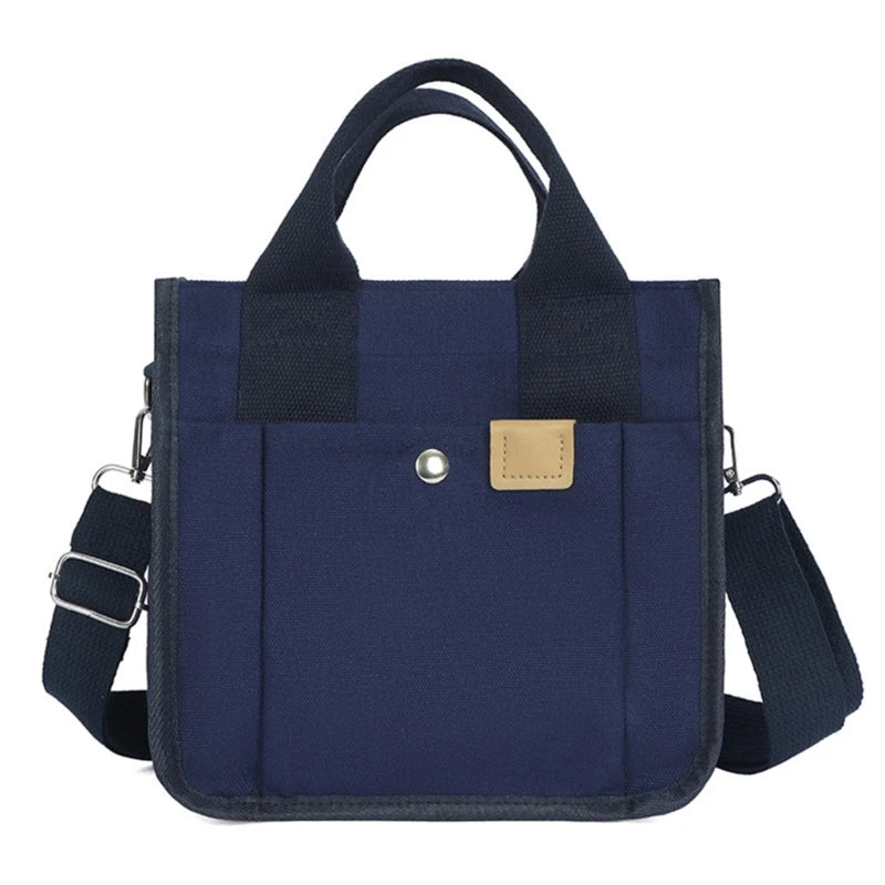 Multi-pocket Handbag for Women Grocery Shopping Bag Canvas-Tote Bag Large Capacity Crossbody Bag Lunch Bag Travel Bag