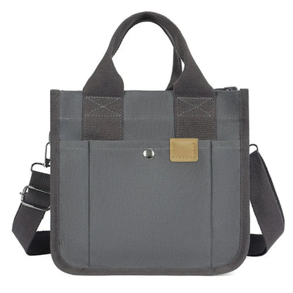 Multi-pocket Handbag for Women Grocery Shopping Bag Canvas-Tote Bag Large Capacity Crossbody Bag Lunch Bag Travel Bag