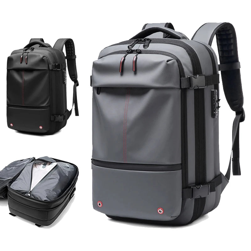 Multifinonal Travel Backpack Large Capacity Waterproof Luggage Business Vacuum Compression Men Backpacks Laptop Bags Anti-theft