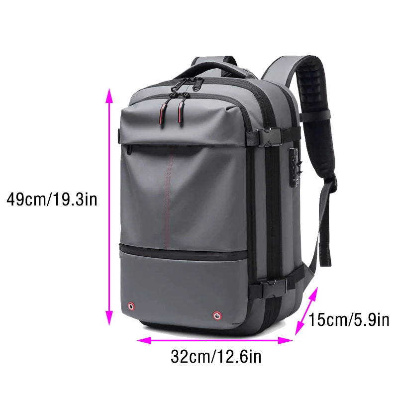 Multifinonal Travel Backpack Large Capacity Waterproof Luggage Business Vacuum Compression Men Backpacks Laptop Bags Anti-theft