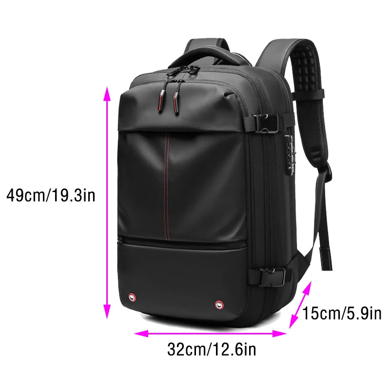 Multifinonal Travel Backpack Large Capacity Waterproof Luggage Business Vacuum Compression Men Backpacks Laptop Bags Anti-theft