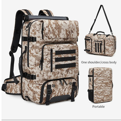 Multifinonal Travel Backpack Man Mountaineering Large Capacity Camping Outdoor Waterproof Camouflage 17.3in Laptop Bags Usb Port