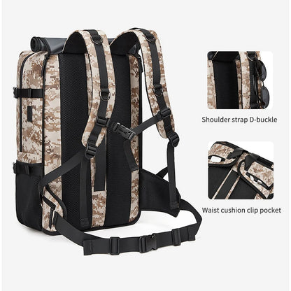 Multifinonal Travel Backpack Man Mountaineering Large Capacity Camping Outdoor Waterproof Camouflage 17.3in Laptop Bags Usb Port