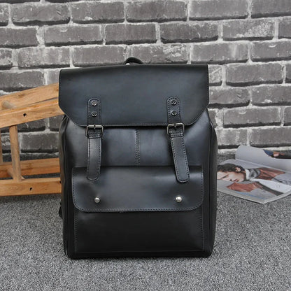 Multifunction Backpack PU Leather waterproof backpack Men school bag laptop computer women the nightmare befor christmas