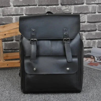 Multifunction Backpack PU Leather waterproof backpack Men school bag laptop computer women the nightmare befor christmas