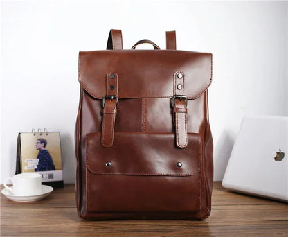 Multifunction Backpack PU Leather waterproof backpack Men school bag laptop computer women the nightmare befor christmas