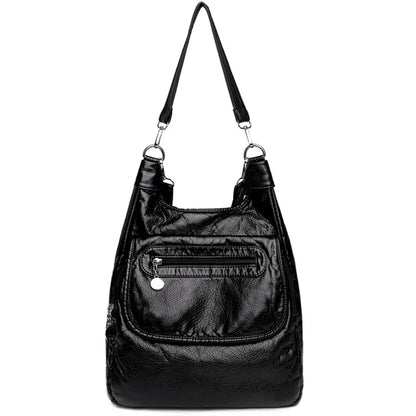 Multifunction Bags Purses High Quality Bookbag Soft Leather School Bags for Teen Girls Ladies Travel Large Capacity Mochilas