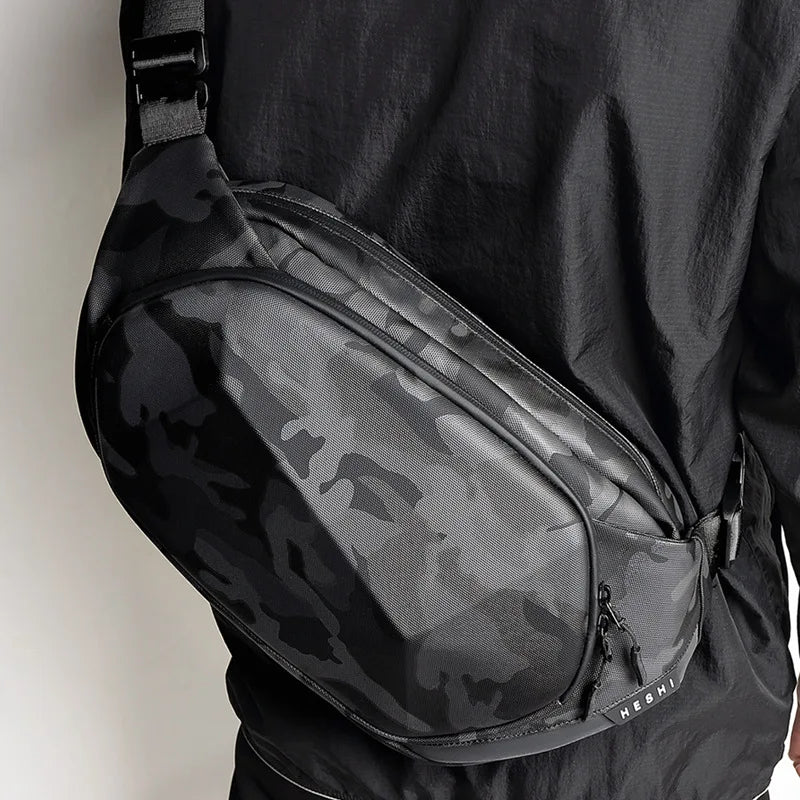 Multifunction Crossbody Bags USB Charging Shoulder Bags for Men Anti-Theft Waterproof Short Trip Chest Bag 2022 New