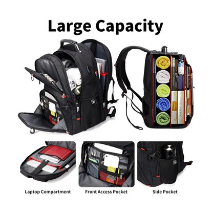 Multifunction Durable Nylon Waterproof Backpack Outdoor Travel Bag Large Capacity USB Port 16 Inch Laptop Bag Schoolbag