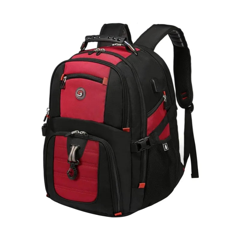 Multifunction Durable Nylon Waterproof Backpack Outdoor Travel Bag Large Capacity USB Port 16 Inch Laptop Bag Schoolbag