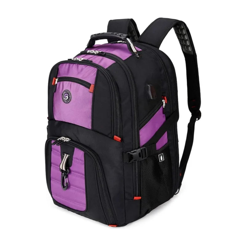 Multifunction Durable Nylon Waterproof Backpack Outdoor Travel Bag Large Capacity USB Port 16 Inch Laptop Bag Schoolbag