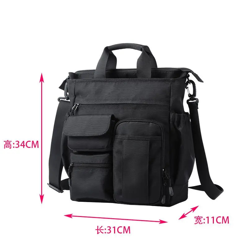 Multifunction Fashion Shoulder Messenger Bag Casual Business Men Briefcase Large Capacity Male USB Port Travel Handbag