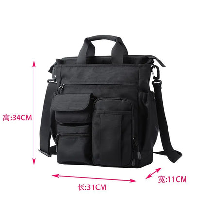 Multifunction Fashion Shoulder Messenger Bag Casual Business Men Briefcase Large Capacity Male USB Port Travel Handbag