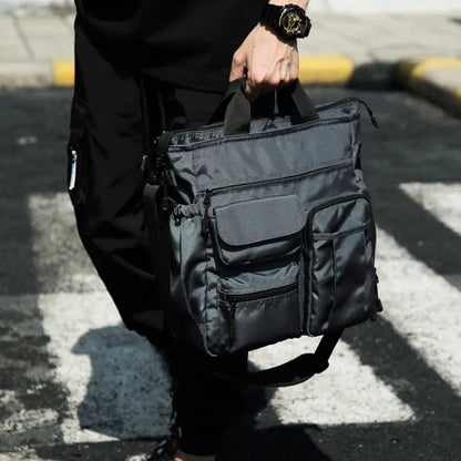 Multifunction Fashion Shoulder Messenger Bag Casual Business Men Briefcase Large Capacity Male USB Port Travel Handbag