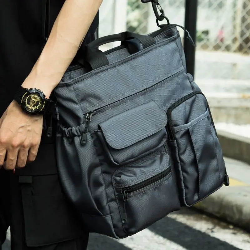 Multifunction Fashion Shoulder Messenger Bag Casual Business Men Briefcase Large Capacity Male USB Port Travel Handbag