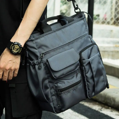 Multifunction Fashion Shoulder Messenger Bag Casual Business Men Briefcase Large Capacity Male USB Port Travel Handbag