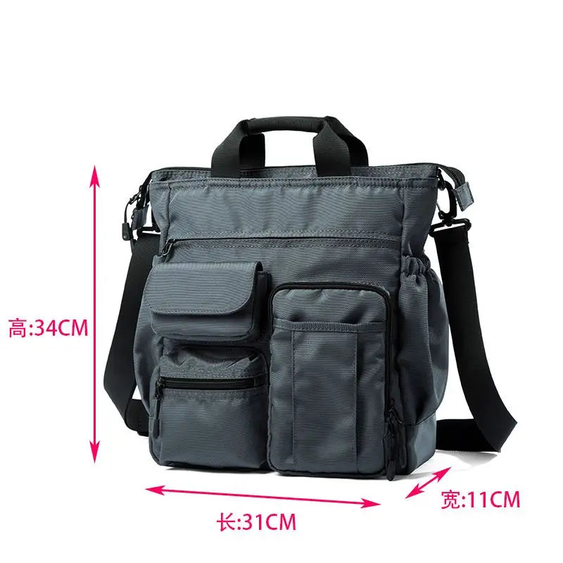 Multifunction Fashion Shoulder Messenger Bag Casual Business Men Briefcase Large Capacity Male USB Port Travel Handbag