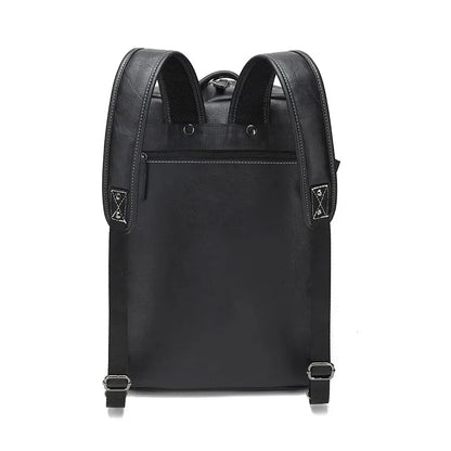 Multifunction PU Leather Men's Backpack Large Capacity Handbag Crossbody Travel Fashion Laptop Bag Man School Backpacks