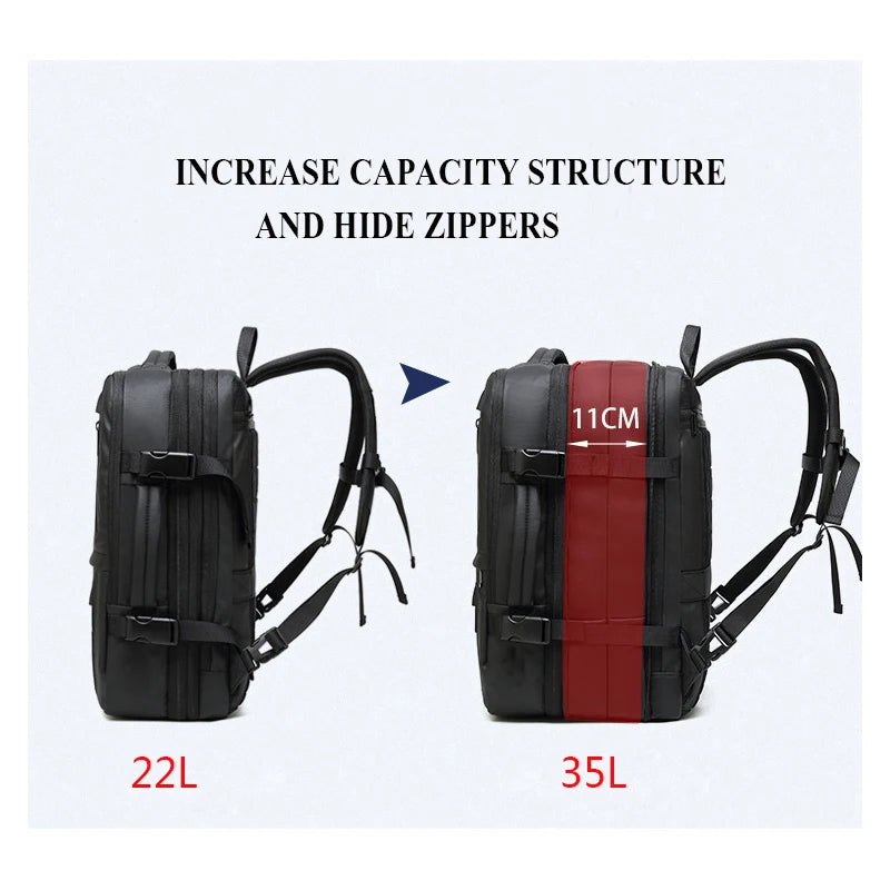 Multifunction Travel Backpack Men 15.6inch Laptop Male Mochila USB Charging Backpacks Large Capacity Business Expansion Backpack