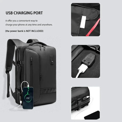 Multifunctional Air for Men Large Capacity Vacuum Storage Business Travel Bag Oxford Cloth Waterproof Backpack