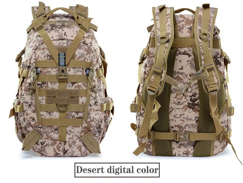 Multifunctional Backpack for Men Camping Hiking Riding Backpacks Reflective Outdoor Travel Bags Climbing Rucksack Bag Camouflage