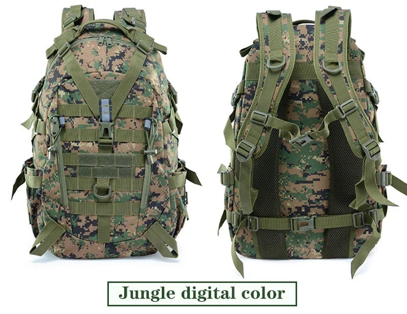 Multifunctional Backpack for Men Camping Hiking Riding Backpacks Reflective Outdoor Travel Bags Climbing Rucksack Bag Camouflage